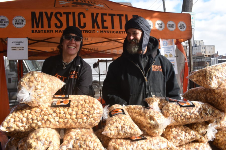 The sunlight spotlights Randy and Larry Lipman, owners of Mystic Kettle, on November 9. Their sweet and salty kettle corn recipe originated in 2009, but the couple began selling at local organizations such as the Eastern Market in 2011. On my 14th birthday, Randy and Larry generously gifted me an extra large bag of their mouth-watering kettle corn.