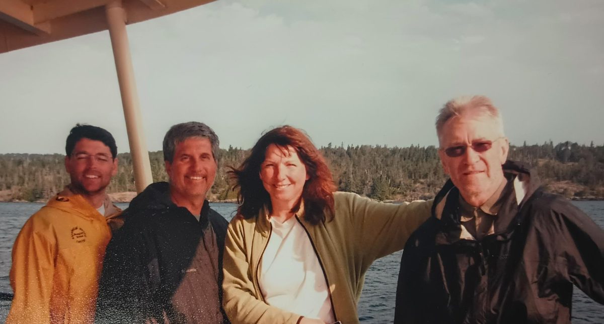 Teachers in Summer Wilderness Adventure in 2011 at Isle Royale National Park Lake Superior. (Left to right: Vanerman, Kotrba, Boyer, Wroblewski)