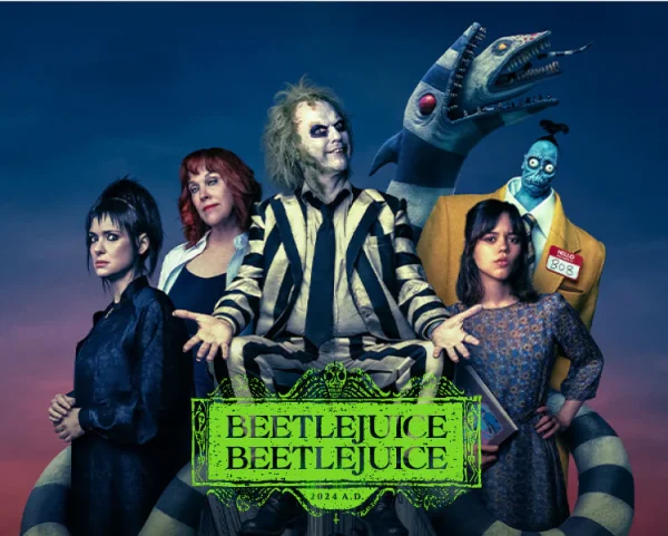 Beetlejuice 2 poster. (via https://amctheatresshop.com/collections/beetlejuice-beetlejuice)

