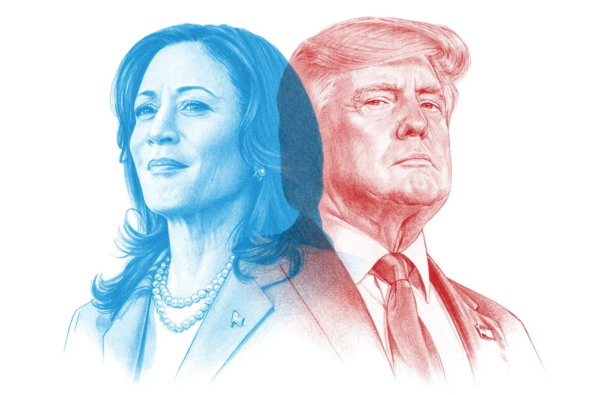 Presidential candidates Donald Trump and Kamala Harris (free use via shutterstock.com)