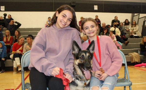 Groves student, Samantha Cory, was spotted at the event with her little sister, a 5th grader, Sarah and her dog successfully participated in the competition.
