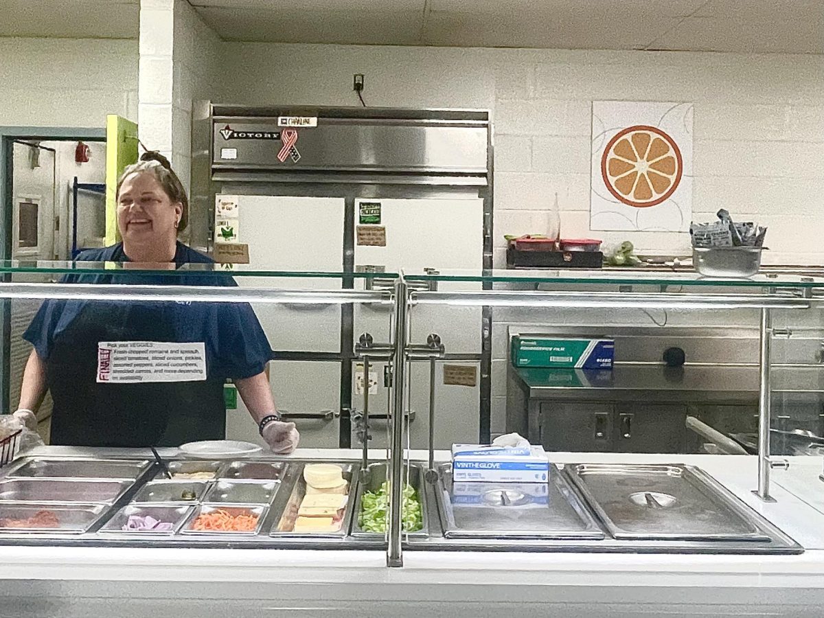 A picture of Grove's cafeteria sandwich bar in which students can custom make their own sandwich available every day.