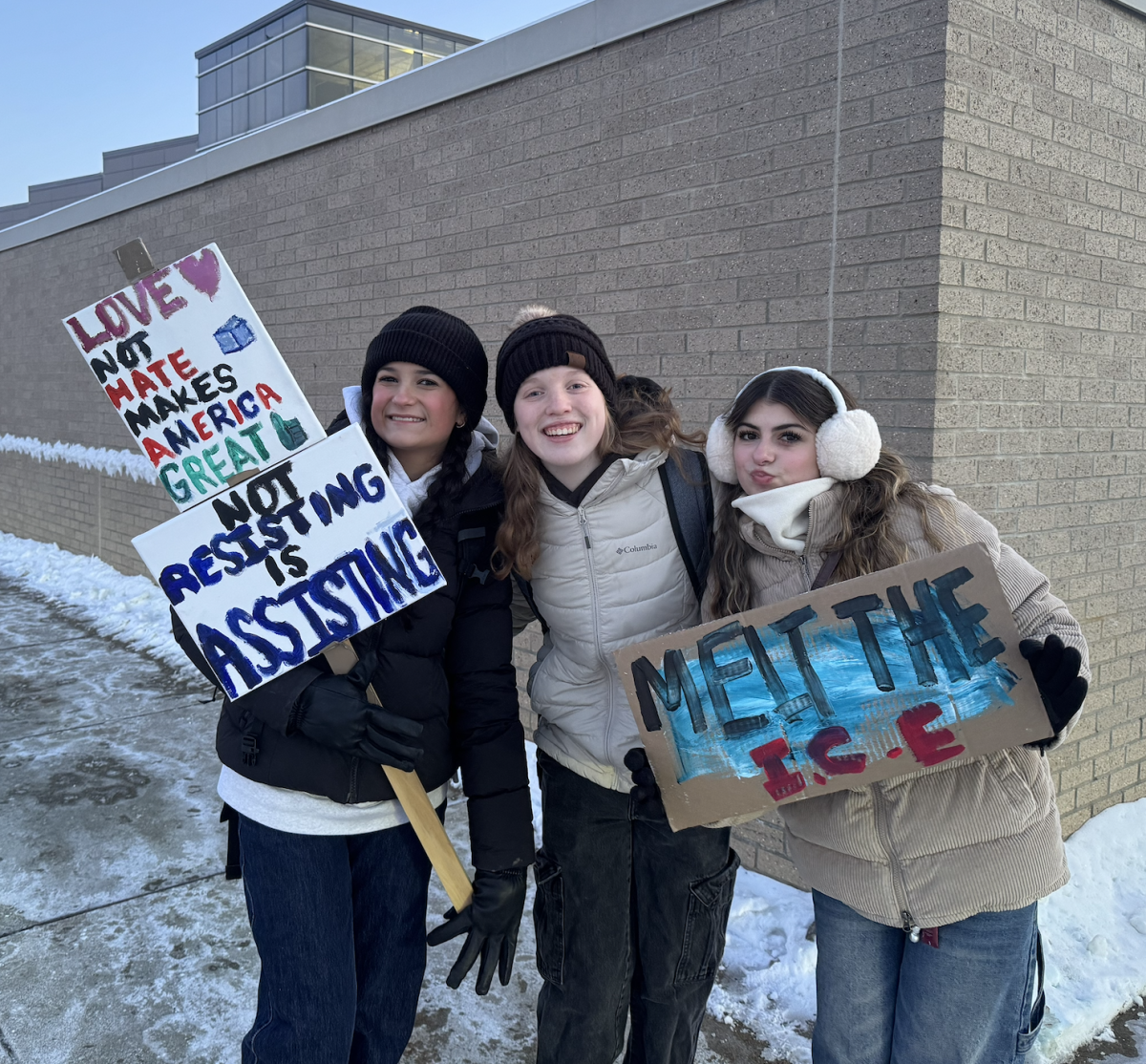 Groves students protest Immigration and Customs Enforcement (ICE)
