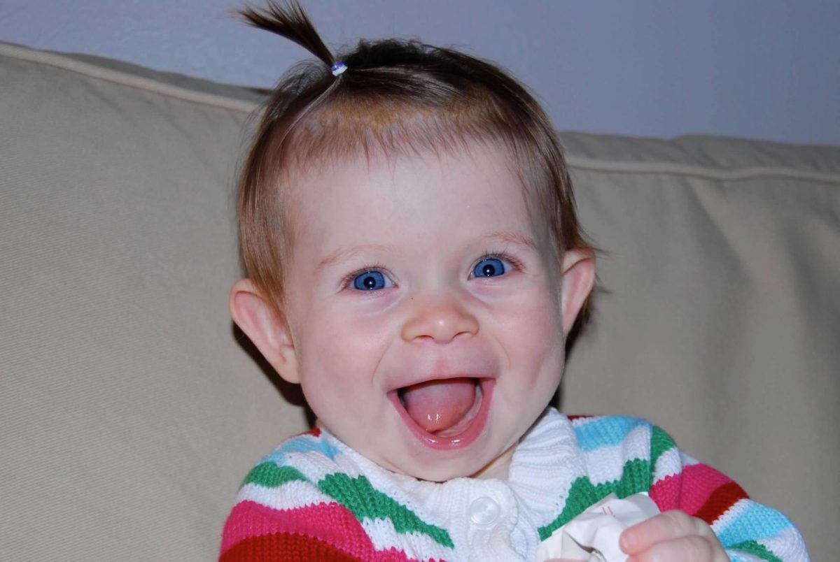 Clare Gress as a baby