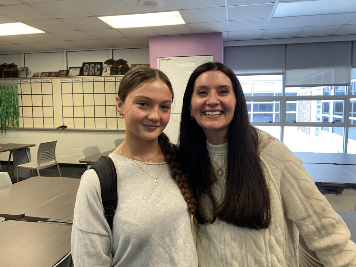 Mrs. Mason and her student.