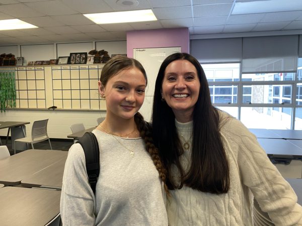 Mrs. Mason and her student.  