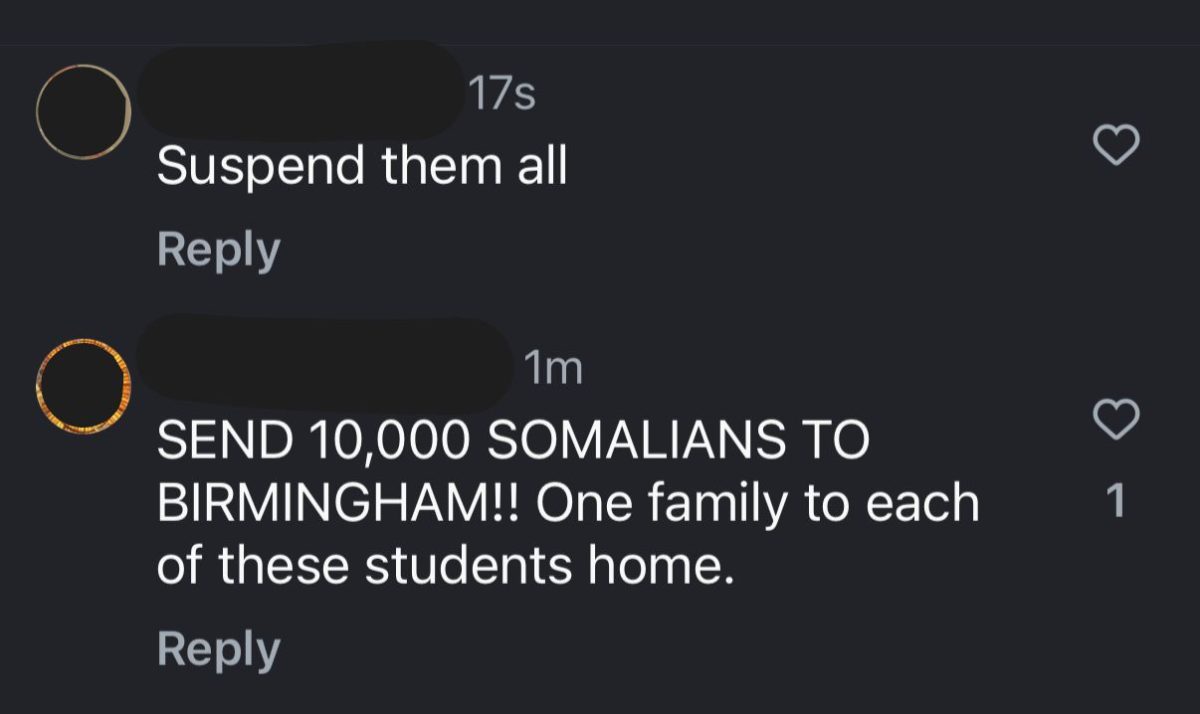 Comment left on a WXYZ Instagram Reel about the walkout at Groves High School.